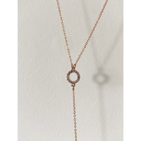 Double layer gold pendent necklace - Picture 3 of 4